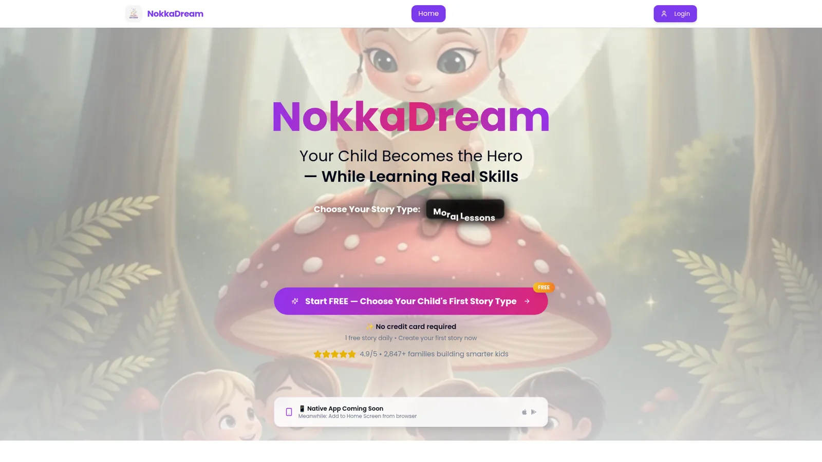 NokkaDream — AI Mesekönyv Platform